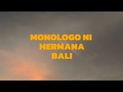 hermana bali el filibusterismo monologue|EL FILIBUSTERISMO: Hermana Bali ( Monologue ).